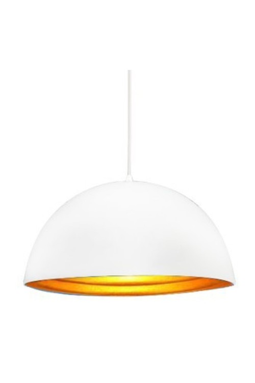 AZZARDO lampa wisząca MODENA 40 biała /   złota
