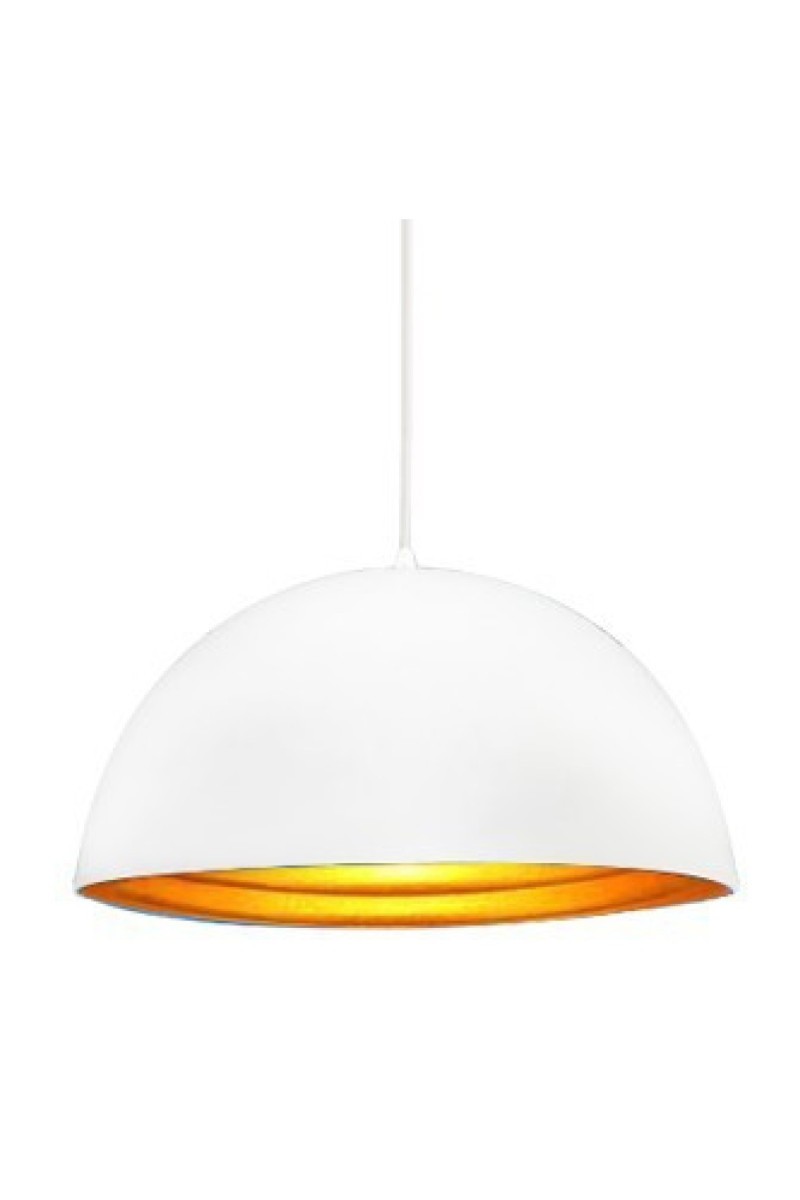 AZZARDO lampa wisząca MODENA 40 biała /   złota