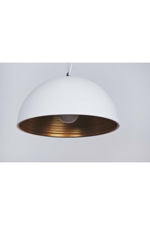 AZZARDO lampa wisząca MODENA 40 biała /   złota