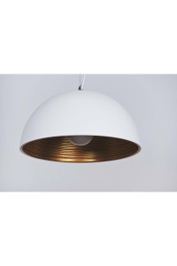 AZZARDO lampa wisząca MODENA 40 biała /   złota