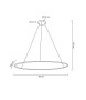 MOOSEE lampa wisząca RING SLIM 150 złota