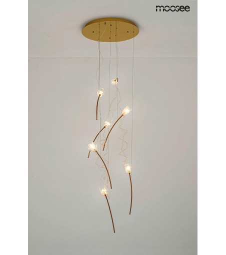 MOOSEE lampa wisząca TULIPPE 7 DISC złota