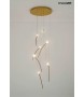 MOOSEE lampa wisząca TULIPPE 7 DISC złota