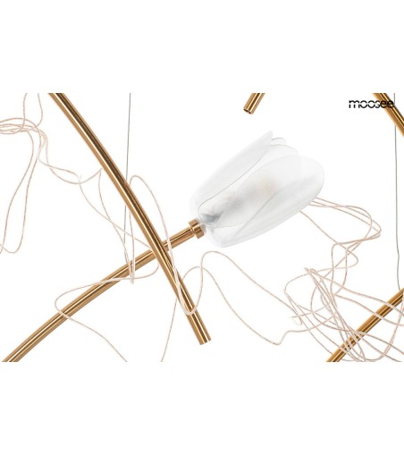 MOOSEE lampa wisząca TULIPPE 7 DISC złota