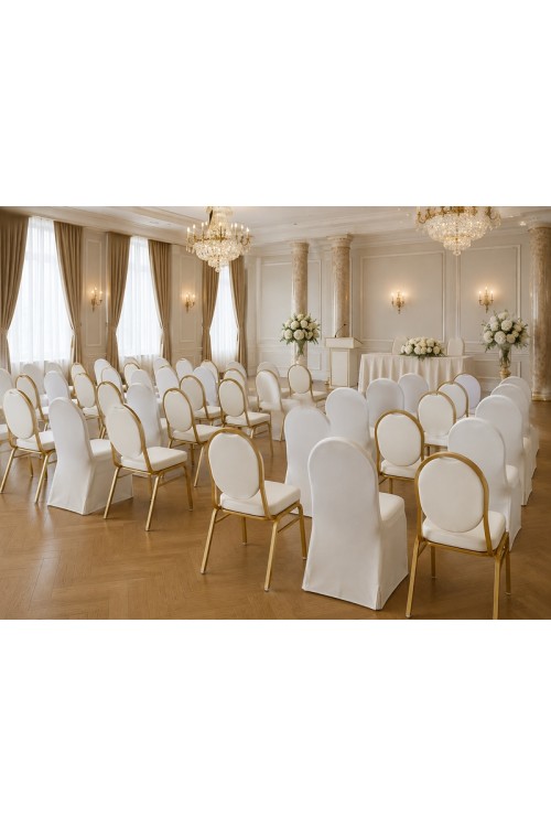 Zestaw krzesło bankietowe HESTIA +        pokrowiec WEDING