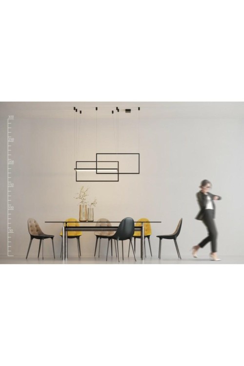 AZZARDO lampa wisząca METRIC czarna