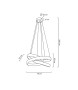 MOOSEE lampa wisząca WAVE 80 chrom