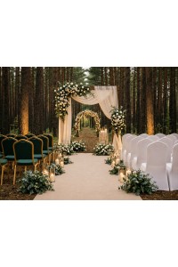 Zestaw 4 krzeseł bankietowych HEKATE +    4 pokrowce WEDING