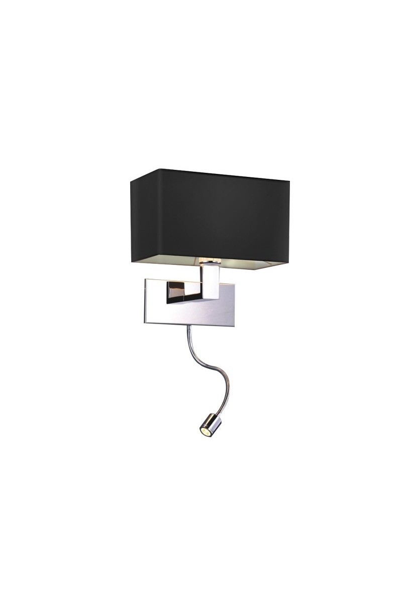 AZZARDO lampa ścienna MARTENS WALL LED    czarna