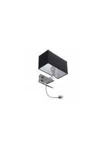 AZZARDO lampa ścienna MARTENS WALL LED    czarna
