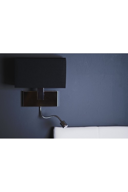 AZZARDO lampa ścienna MARTENS WALL LED    czarna