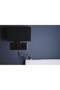 AZZARDO lampa ścienna MARTENS WALL LED    czarna