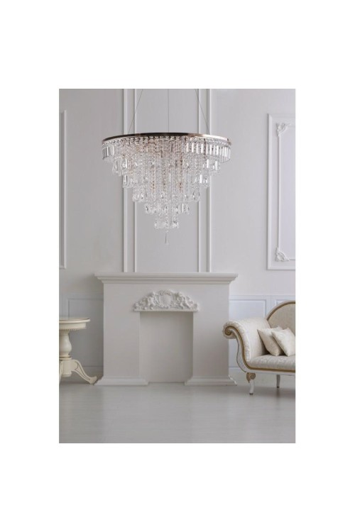 AZZARDO lampa wisząca KALABRIA XL złota