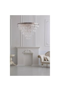 AZZARDO lampa wisząca KALABRIA XL złota