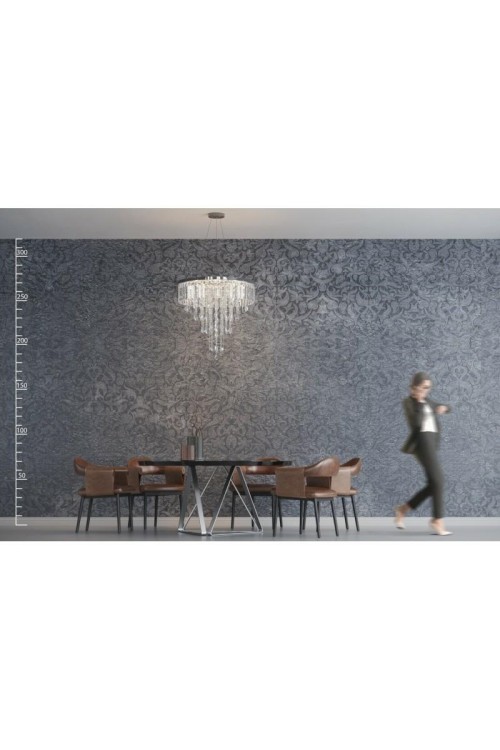 AZZARDO lampa wisząca KALABRIA XL         chromowana