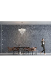 AZZARDO lampa wisząca KALABRIA XL         chromowana