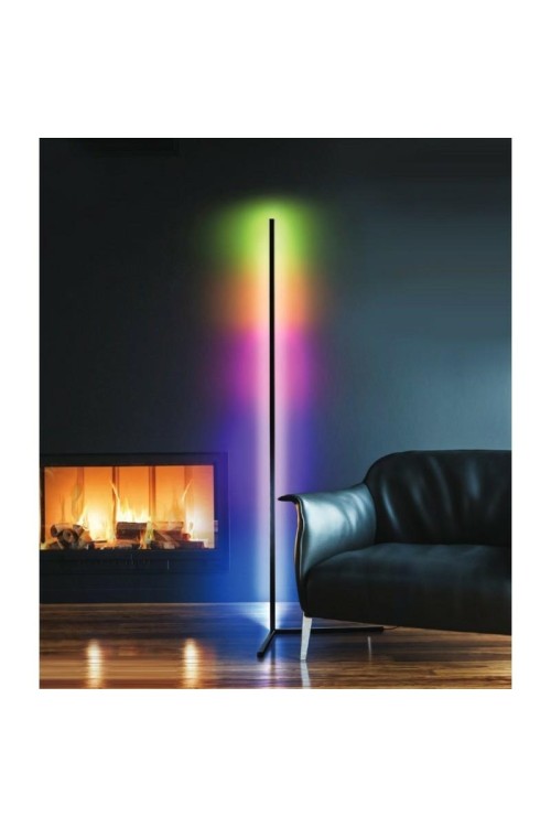AZZARDO lampa podłogowa JOHNNY RGB FLOOR  czarna