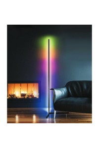AZZARDO lampa podłogowa JOHNNY RGB FLOOR  czarna