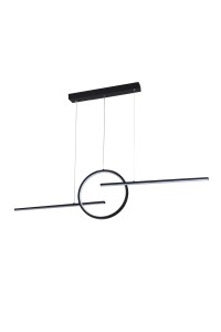 AZZARDO lampa wisząca LAUREN 3-STEP DIMM  czarna