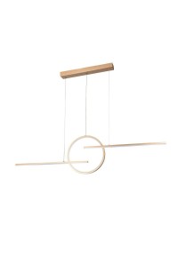 AZZARDO lampa wisząca LAUREN 3-STEP DIMM  złota