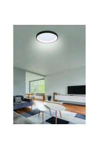 AZZARDO lampa sufitowa / plafon ANTONIO   TOP 41 CCT z pilotem czarna