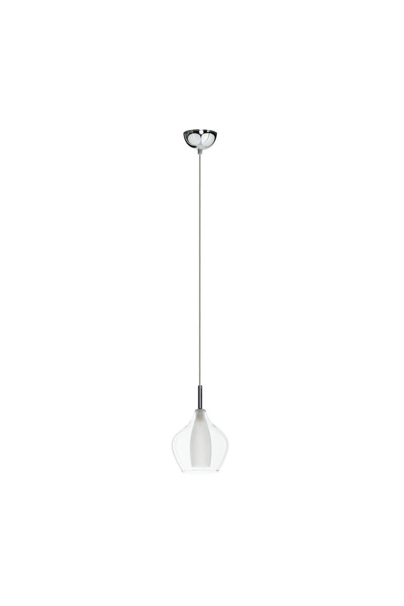 AZZARDO lampa wisząca AMBER MILANO 1      transparentna