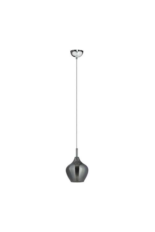 AZZARDO lampa wisząca AMBER MILANO 1      chromowana