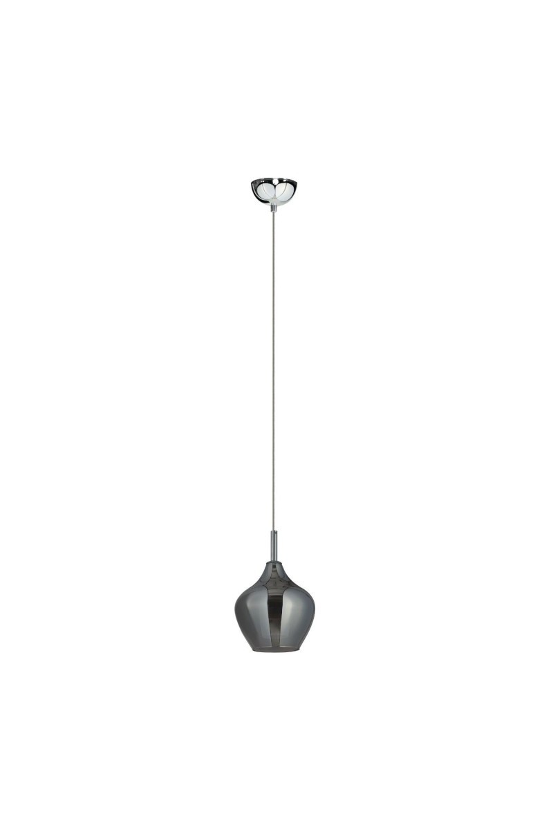 AZZARDO lampa wisząca AMBER MILANO 1      chromowana