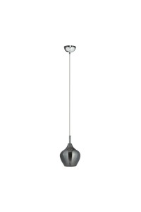 AZZARDO lampa wisząca AMBER MILANO 1      chromowana