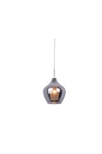 AZZARDO lampa wisząca AMBER MILANO 1      chromowana