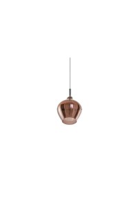 AZZARDO lampa wisząca AMBER MILANO 1      miedziana