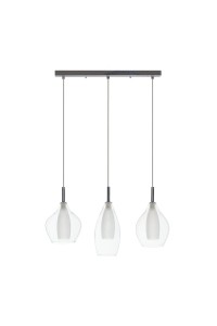 AZZARDO lampa wisząca AMBER MILANO 3      transparentna