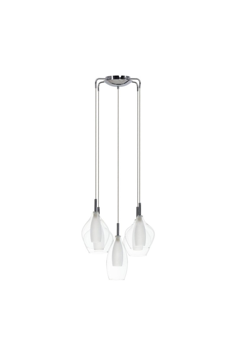 AZZARDO lampa wisząca AMBER MILANO 5      transparentna