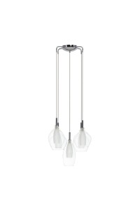 AZZARDO lampa wisząca AMBER MILANO 5      transparentna