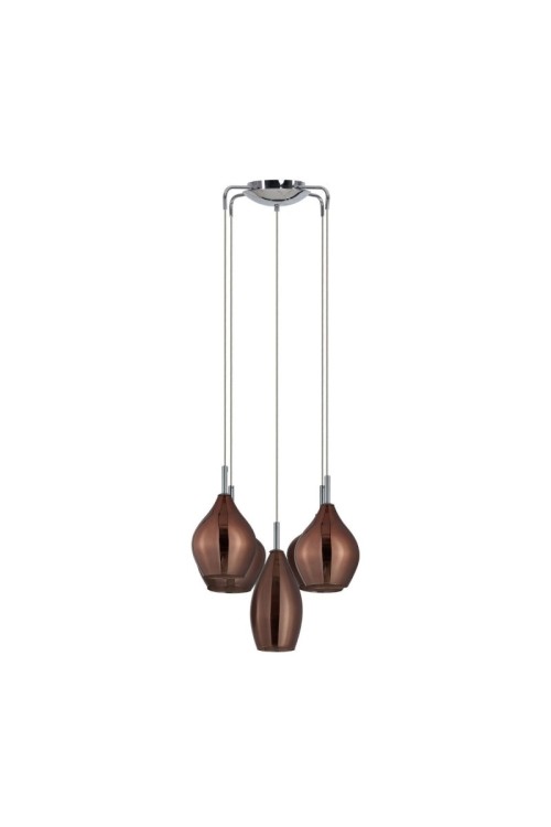 AZZARDO lampa wisząca AMBER MILANO 5      miedziana