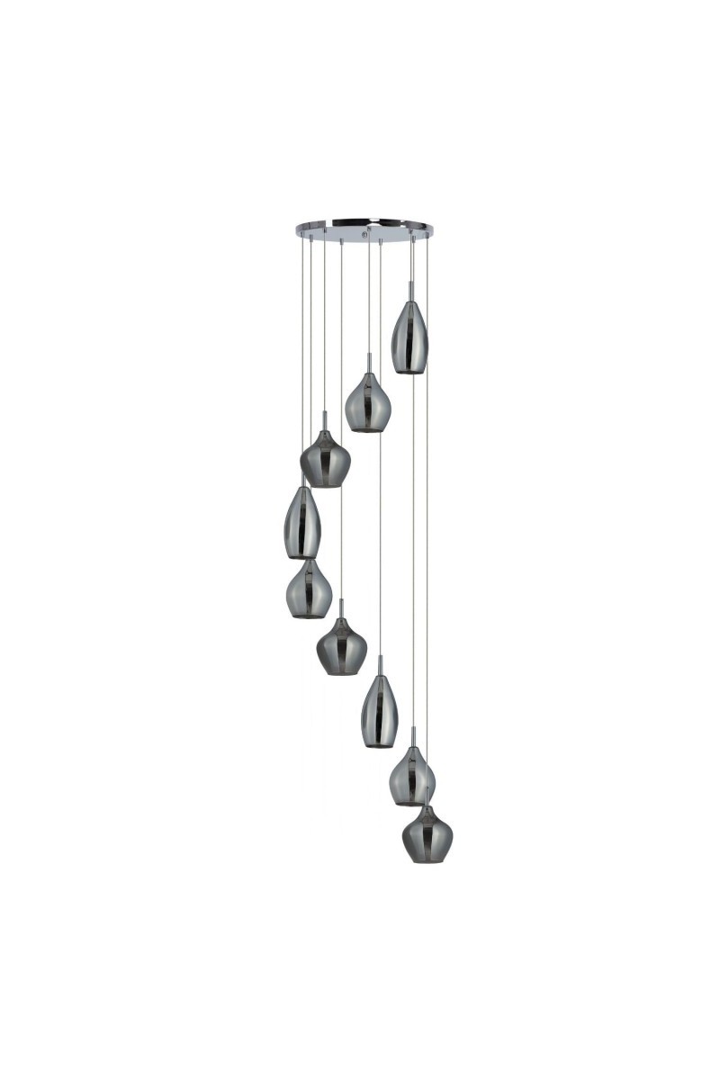 AZZARDO lampa wisząca AMBER MILANO 9      miedziana