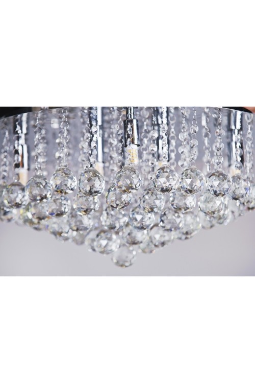 AZZARDO lampa sufitowa / plafon BOLLA 38  chromowana