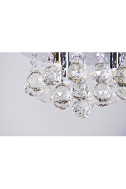 AZZARDO lampa sufitowa / plafon BOLLA 38  chromowana