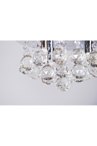 AZZARDO lampa sufitowa / plafon BOLLA 38  chromowana