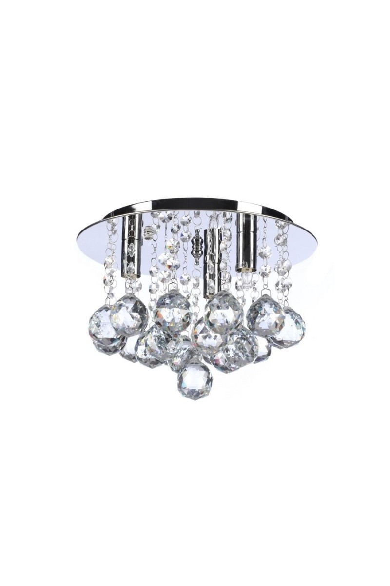 AZZARDO lampa sufitowa / plafon BOLLA 25  chromowana