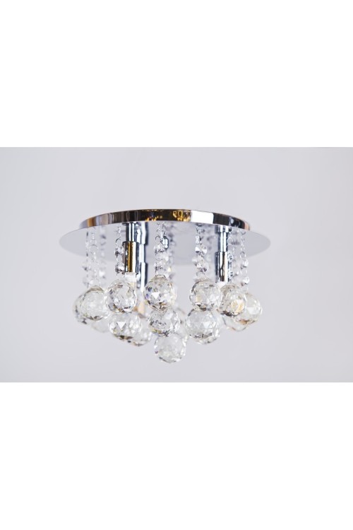 AZZARDO lampa sufitowa / plafon BOLLA 25  chromowana