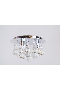 AZZARDO lampa sufitowa / plafon BOLLA 25  chromowana