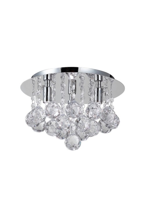AZZARDO lampa sufitowa / plafon BOLLA 25  chromowana