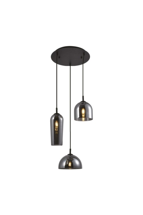 AZZARDO lampa wisząca BLANCA 3            chromowana