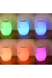 AZZARDO lampa biurkowa BOOMBOX MEDIUM     RGBW z pilotem biała