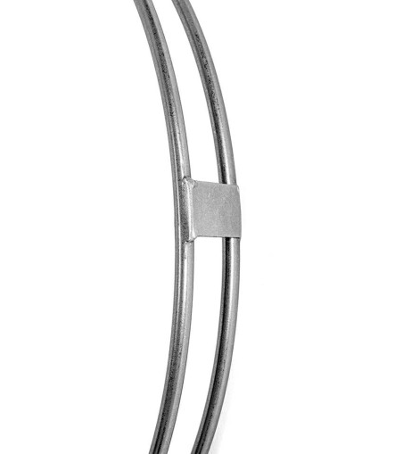 KARE zegar CLIP 60 srebrny