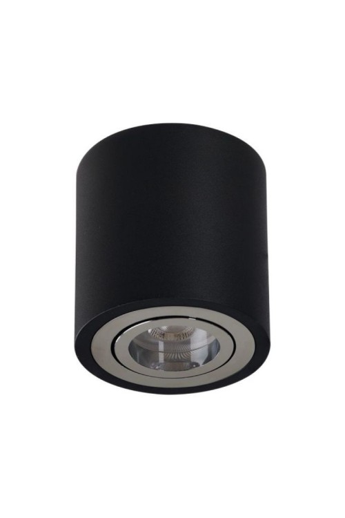 AZZARDO lampa sufitowa / plafon BRANT     czarna / chromowana