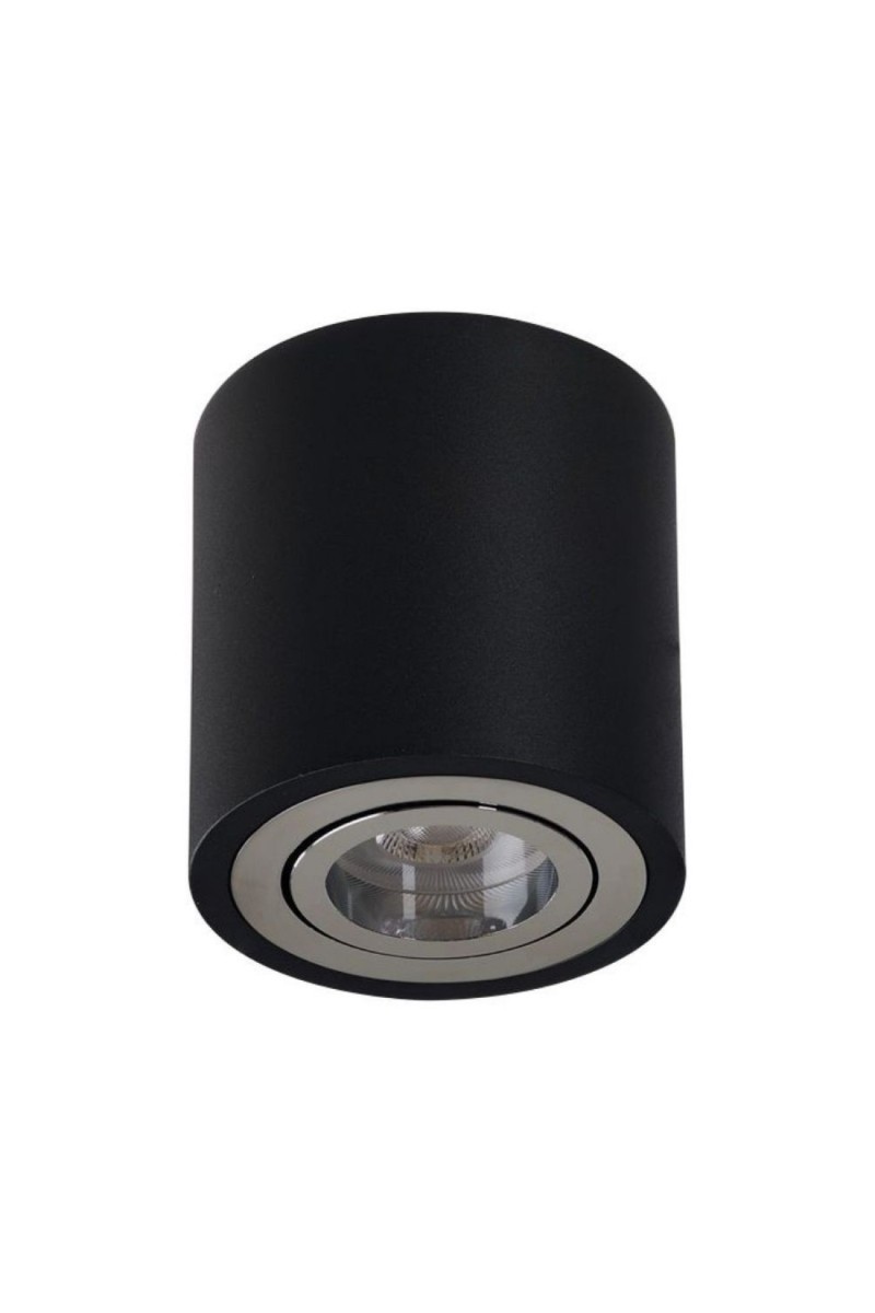 AZZARDO lampa sufitowa / plafon BRANT     czarna / chromowana