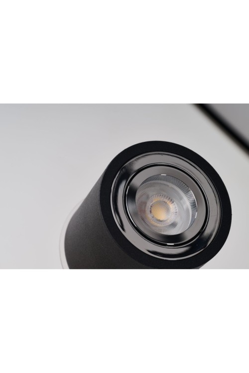 AZZARDO lampa sufitowa / plafon BRANT     czarna / chromowana