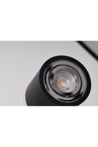 AZZARDO lampa sufitowa / plafon BRANT     czarna / chromowana